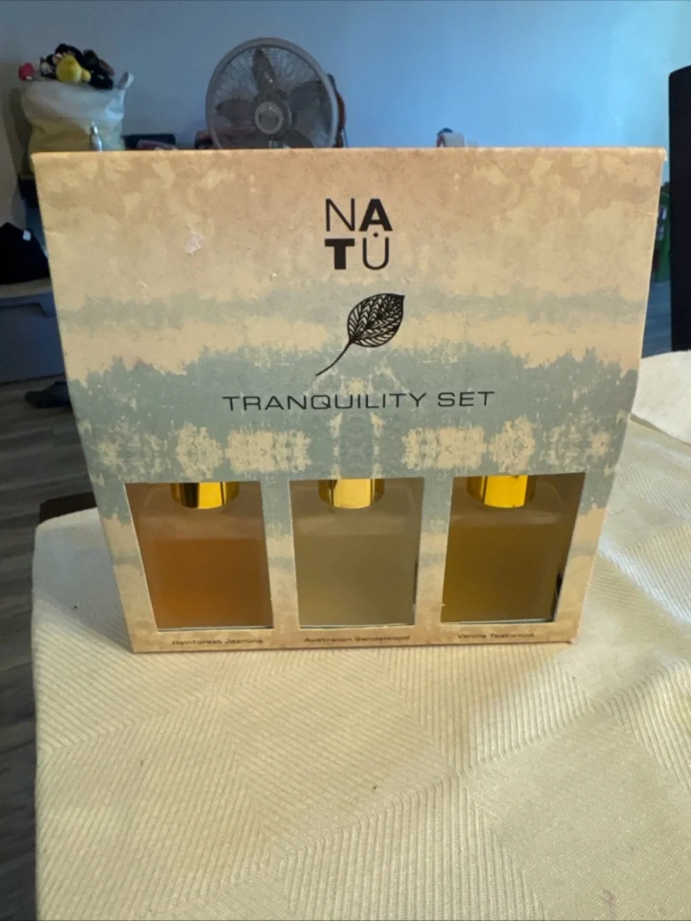 Natu Tranquility diffuser set - Gold and Cream